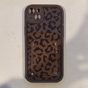 Amazon Brown Leopard Phone Case with Card Slot
